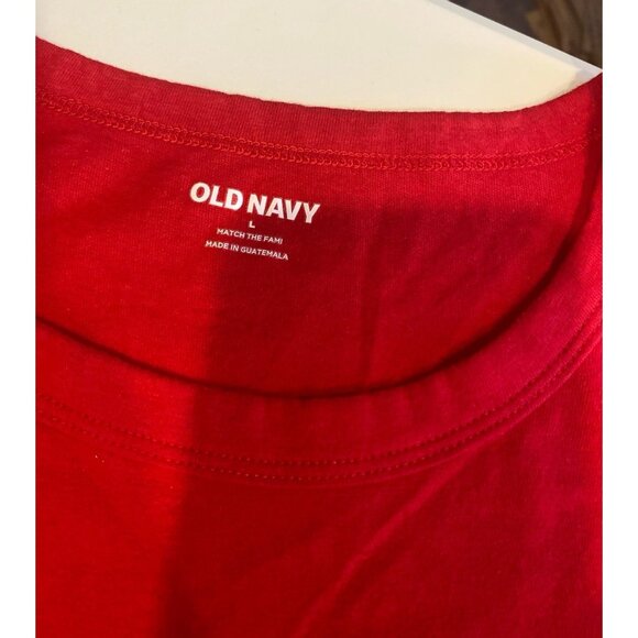 Old Navy Christmas Holiday Pajama Lounge Shirts Size Large 12-14 - Picture 7 of 12